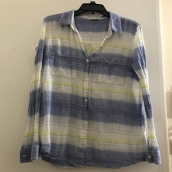 Splendid Striped button down top - Picture 4 of 8
